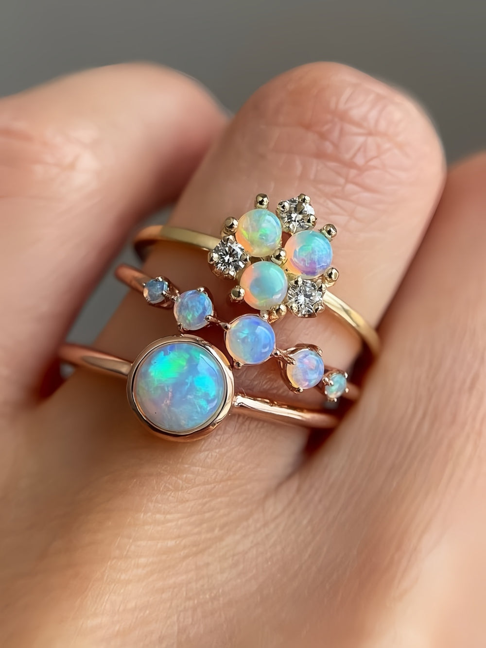 HAUTESS Gemstones Material of Australia Opals